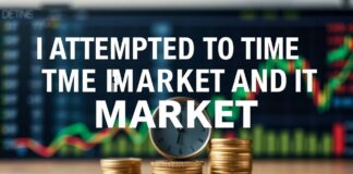 I Tried to Time the Market and It Was a Disaster I attempted to time the market and it ended in disaster.